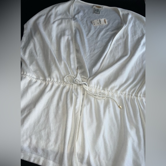 Talbots Tops - Talbots Intimates Tie Front Top / Cover up top Size 2XL NWT